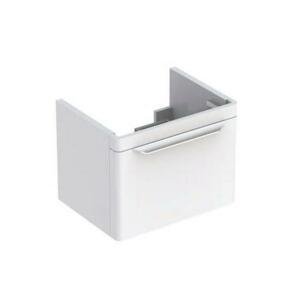 Geberit myDay - Umyvadlová skříňka, 540x410x430 mm, 1 zásuvka s LED osvětlením, lesklá bílá Y824065000