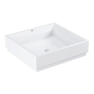 Grohe Cube Ceramic - Umyvadlo bez přepadu, 500x470 mm, PureGuard, alpská bílá 3948100H