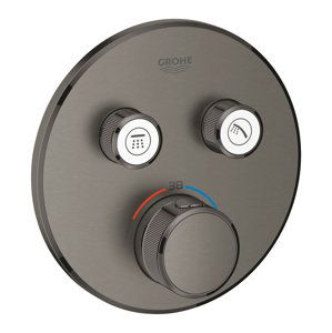 Grohe Grohtherm SmartControl - Termostatická sprchová baterie pod omítku, 2 ventily, kartáčovaný Hard Graphite 29119AL0