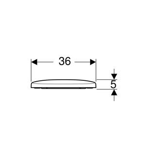 Geberit Selnova - WC sedátko, duroplast, Softclose, bílá 500.335.01.1
