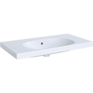 Geberit Acanto - Umyvadlo 900x482 mm, bez otvoru pro baterii, s přepadem, bílá 500.624.01.2