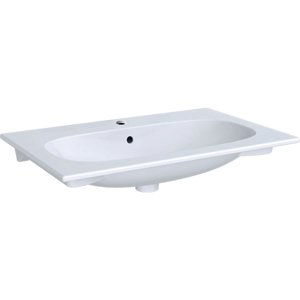 Geberit Acanto - Umyvadlo 750x480 mm, s otvorem pro baterii, s přepadem, bílá 500.641.01.2