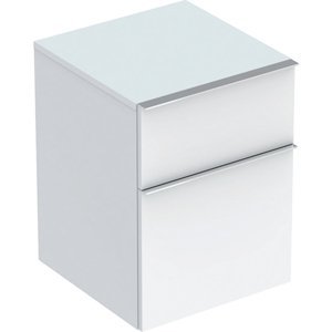 Geberit iCon - Boční skříňka 450x600 mm, 2 zásuvky, matná bílá 841045000