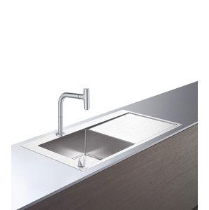 Hansgrohe Dřezy - Set dřezu a baterie C71-F450-12, vzhled nerezu 43230800