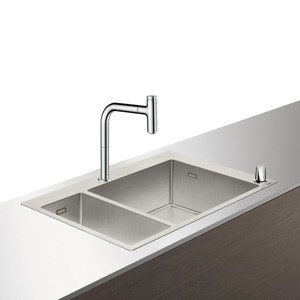 Hansgrohe Dřezy - Set dřezu a baterie C71-F655-09, chrom 43206000