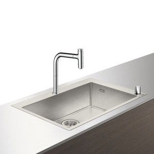 Hansgrohe Dřezy - Set dřezu a baterie C71-F660-08, chrom 43202000