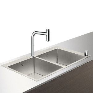 Hansgrohe Dřezy - Set dřezu a baterie C71-F765-10, chrom 43203000