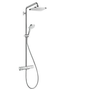 Hansgrohe Croma - Sprchový set Showerpipe s termostatem, 1jet, EcoSmart, chrom 27660000