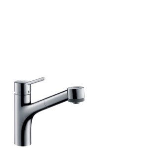 Hansgrohe Talis M52 - Dřezová baterie M5216-H170 s výsuvnou sprškou, sBOX, chrom 73860000