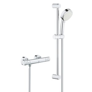 Grohe Grohtherm 800 Cosmopolitan - Sprchový set s termostatem na zeď, 2 proudy, chrom 34768000