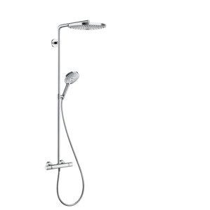 Hansgrohe Raindance Select S - Sprchový set s termostatem, 300 mm, 2 proudy, bílá/chrom 27133400