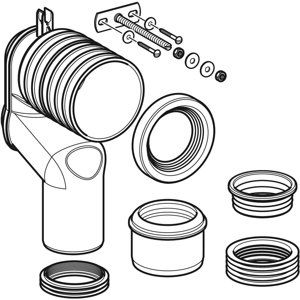 Geberit Příslušenství - Sada připojovacího P kolena pro stojící WC 131.081.11.1