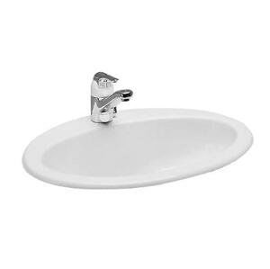 Laufen Indova - Zápustné umyvadlo, 570x450 mm, 1 otvor pro baterii, bílá H8113910000001