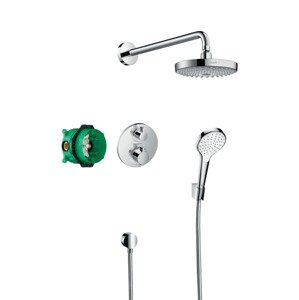 Hansgrohe Croma Select S - Sprchový set 180 s termostatem Ecostat S, 2 proudy, chrom 27295000