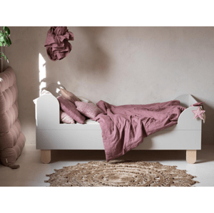 Wood Luck Dětská jednolůžková postel se dvěma čely BASIC Zvolte barvu: Kašmírová, Rozměr: 80x160 cm