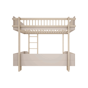 Wood Luck Dětská patrová postel se dvěma lůžky BASIC 90x200 cm Zvolte barvu: Kašmírová