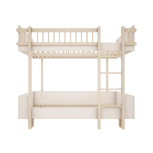 Wood Luck Dětská patrová postel se dvěma lůžky BASIC 90x200 cm Zvolte barvu: Bílá