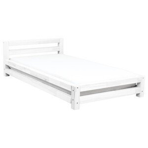 Benlemi Jednolůžková postel MODERN Zvolte barvu: Bílá, Rozměr: 80 x 200 cm