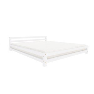 Benlemi Dvoulůžková postel MODERN Zvolte barvu: Bílá, Rozměr: 160 x 200 cm