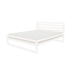 Benlemi Dvoulůžková postel DELUXE Zvolte barvu: Bílá, Rozměr: 160 x 200 cm