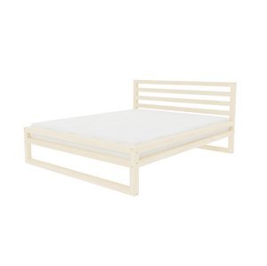 Benlemi Dvoulůžková postel DELUXE Zvolte barvu: Transparentní vosková lazura matná, Rozměr: 180 x 200 cm