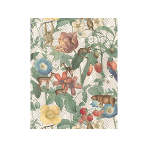 Marburg Velkoplošná designová tapeta KVĚTINY se zvířaty Rozměr: 159 cm x 270 cm