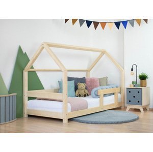 Benlemi Dětská postel domeček TERY s bočnicí Zvolte barvu: Cihlová, Rozměr: 140x200 cm