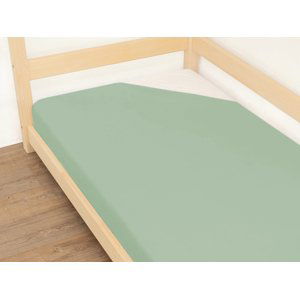 Benlemi Jednolůžkové prostěradlo JERSEY EXCLUSIVE z bavlny 160 g/m2 Zvolte barvu: Lesní zelená, Rozměr: 80 x 160 cm