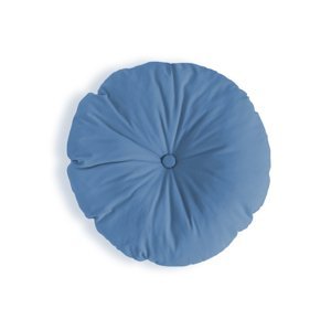 SenLove Dekorační bavlněný polštář KNOFLÍK Zvolte barvu: Modrá