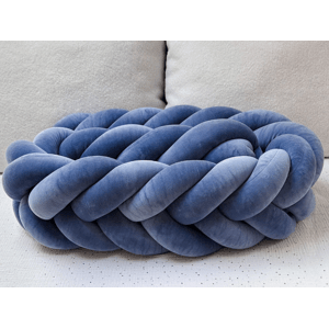 SenLove Sametový mantinel pletený do copu z 5 pramenů Zvolte barvu: Tmavě modrá, Zvolte délku: 360 cm