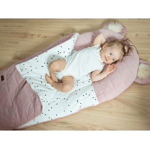 Kinder Hop Spací pytel s oušky pro kojence i starší děti DREAM CATCHER růžový Rozměr: 120x60 cm