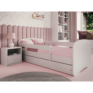 Benlemi Dětská postel BABYDREAMS s odnímatelnou bočnicí Rozměr: 80x160 cm, Matrace: Pěnová matrace, Šuplík: Bez šuplíku
