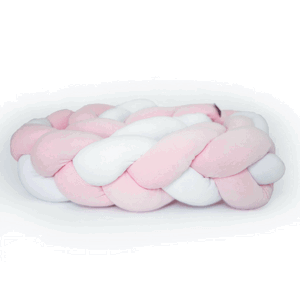 SenLove Sametový mantinel pletený do copu ze 3 pramenů Zvolte barvu: Růžovo-bílá, Rozměr: 420 cm