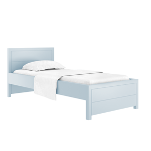 BAMI Dřevěná jednolůžková postel SIMONE 90x200 cm do dětského pokoje Zvolte barvu: Modrá
