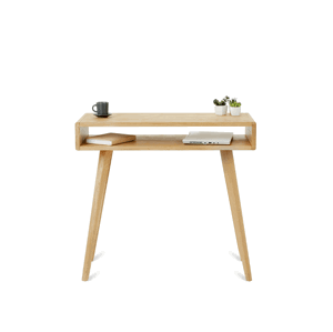 Benlemi Konzolový psací stůl LEA FLO 80 cm se zaoblenou hranou Kvalita dřeva: 1. Dubový masiv třídy A