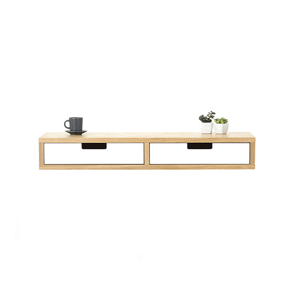 Benlemi Nástěnný stolek ve skandinávském stylu NELA 30 cm bílý Kvalita dřeva: 1. Dubový masiv třídy A