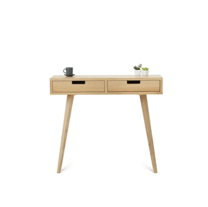 Benlemi Konzolový odkládací stolek ze dřeva NELA 30 cm přírodní Kvalita dřeva: 1. Dubový masiv třídy A