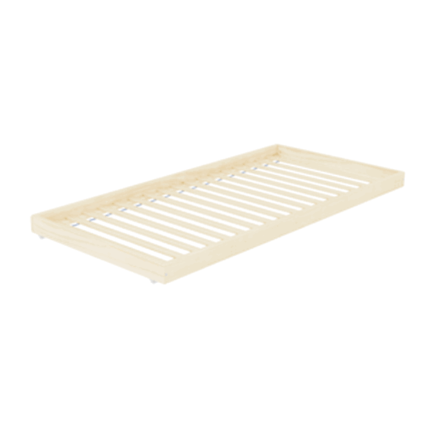Benlemi Dřevěná výsuvná přistýlka SLEEP pod postel na kolečkách Zvolte barvu: Bílá, Zvolte rozměr: 90x170 cm (pod postel 90x180 cm)