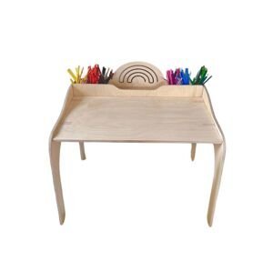 Myminihome Dětský stolek RAINBOW s pastelkovníky Zvolte barvu: Bílá