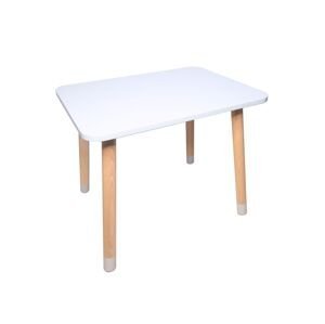Manibox Dřevěný dětský stoleček + jméno ZDARMA Zvolte barvu: Bílá, Zvolte rozměr: 80x60 cm