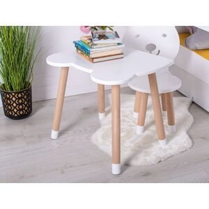 Manibox Dřevěný stolek MEDVĚD do dětského pokoje + jméno ZDARMA