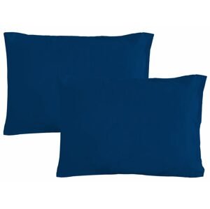 Gipetex Natural Dream Povlak na polštář italské výroby 100% bavlna - 2 ks tmavě modrá