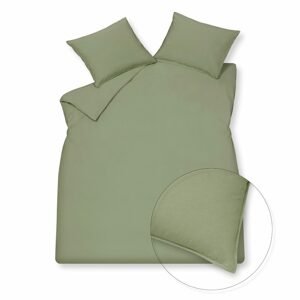 Vandyck Luxusní bavlněné povlečení VANDYCK Washed Cotton Smoke Green - 140x200 / 70x90 cm