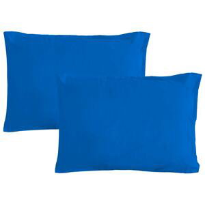 Gipetex Natural Dream Povlak na polštář italské výroby 100% bavlna - 2 ks stř.modrá - 2 ks 50x70 cm