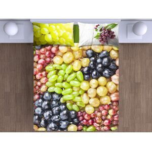 Gipetex Natural Dream 3D italské povlečení 100% bavlna Grapes - 140x200 / 70x90 cm