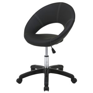 Sconto Otočná židle VAIO černá/bílý šev