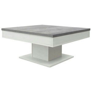 Sconto Konferenční stolek GRANNY bílá matná/beton