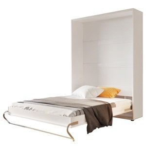 Sklápěcí postel CONCEPT PRO CP-03 bílá vysoký lesk, 90x200 cm