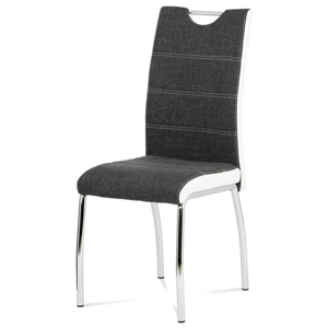 Sconto Jídelní židle ALENA šedá/bílá