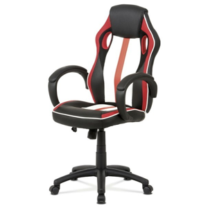 Sconto Kancelářská židle LAWRENCE červená/černá/bílá
